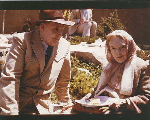 Image of William K. Everson and Lillian Gish